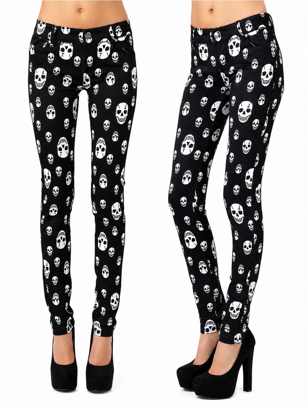 TRIPP NYC DAANG GOODMAN SKULL SKINNY JEANS SZ 29/9 - NEW, NO TAGS
